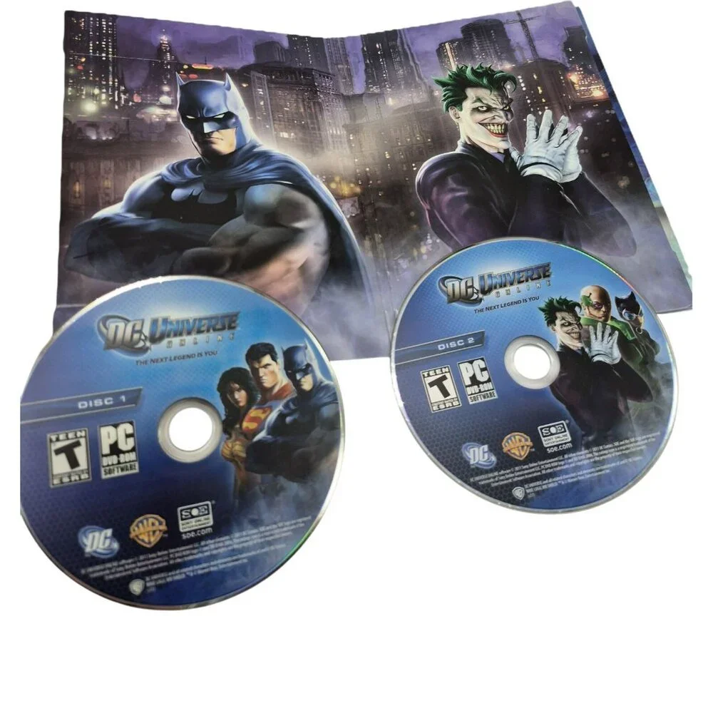 Warner Brothers SOE DC Universe Online PC DVD Rom Game Rated T